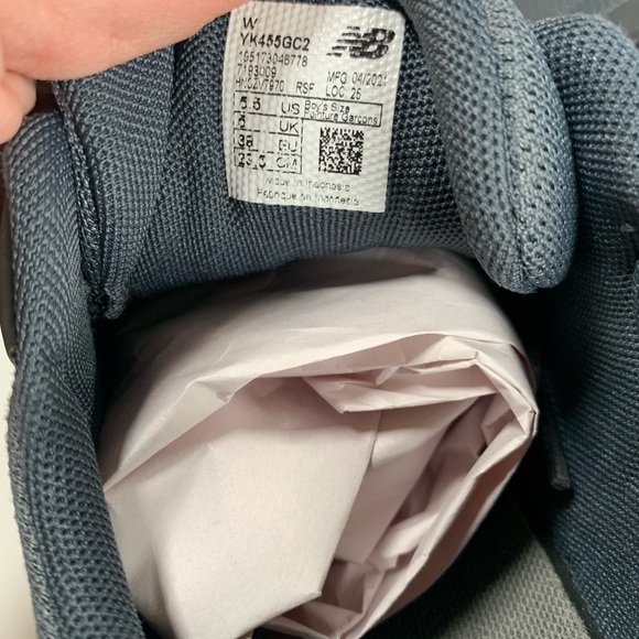 New Balance 455V2 Boy Shoes Sz 5.5 (YK455GC2) - Picture 5 of 8